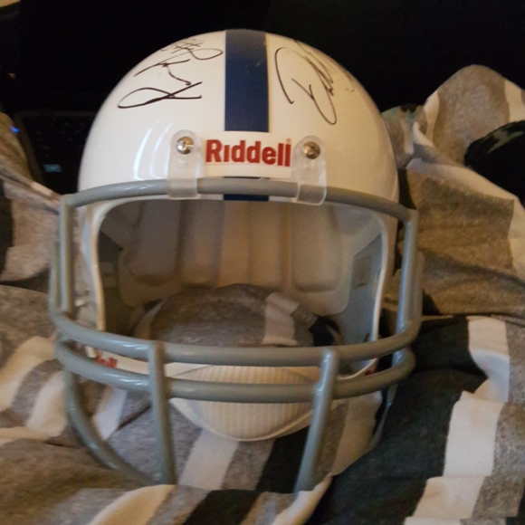 Signed Colts helmet by number 31 and number 85 - Picture 3 of 3